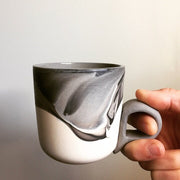 Gray Marble Mug - 8 oz