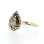 Side view of Ana Ring - Rustic Diamond.