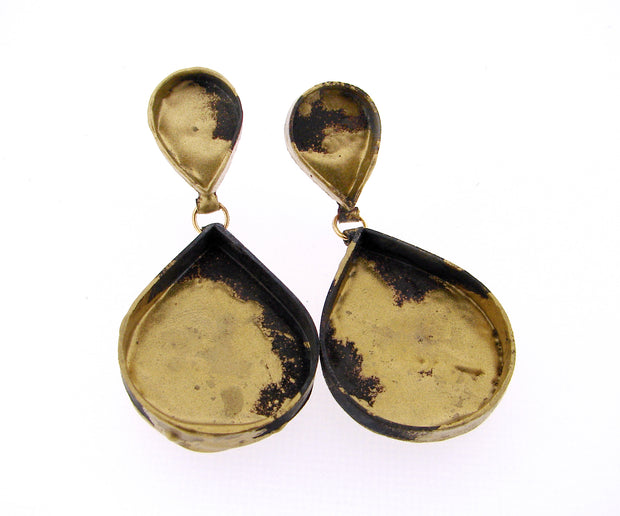 Cleo Earrings - Black and Gold