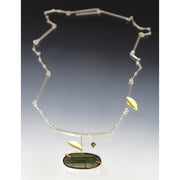 Full view of Green Tourmaline - Branch Necklace.