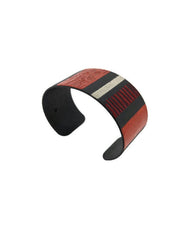 red white and gray powdercoated cuff bracelet by Mary and LouAnn