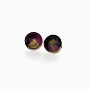 Ginny Stud Earring - Purple + Gold Sparkle
