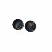 Ginny Stud Earring - Navy + Gold Sparkle