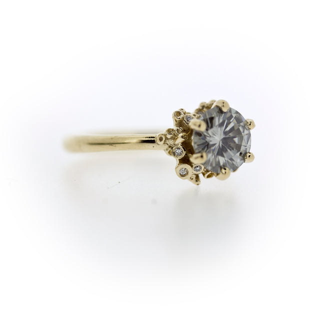 Gray Moissanite Claire Ring