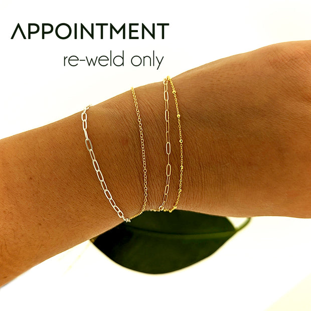 Permanent Jewelry - Re-Weld Appointment