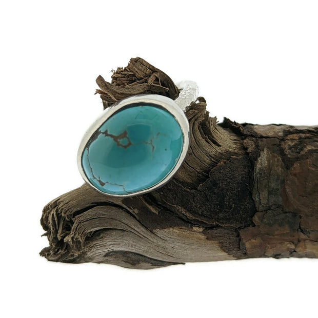Luxe Hugh Dome Carico Lake Turquoise Ring