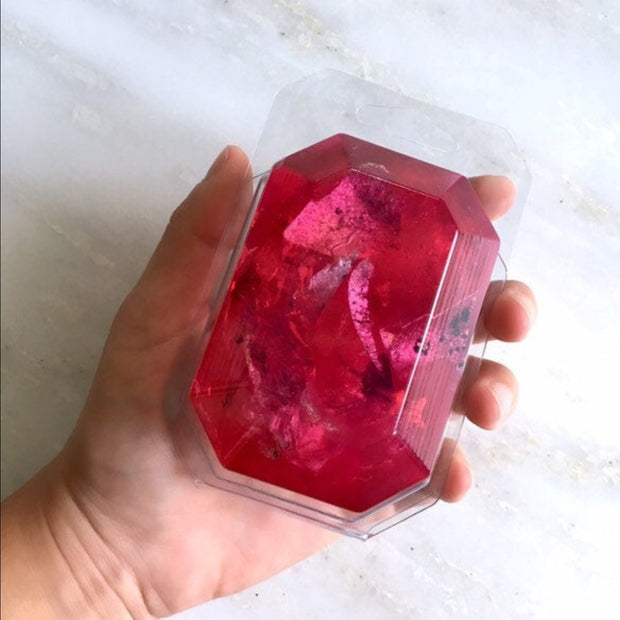 Birthstone Mineral Soap - July - Ruby