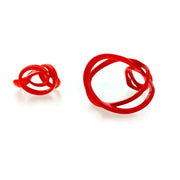 Open Weave Double Loop Ring - Poppy