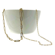 Paperclip Chain - small -14k yellow gold