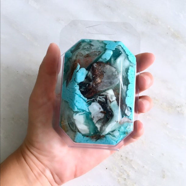 Birthstone Mineral Soap - December - Turquoise