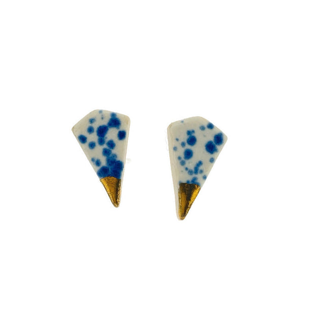 Porcelain Spike Stud Earrings