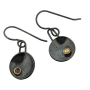Lichen Disc Dangle Earrings