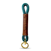 Seaside Teal Nautical Rope Keychain